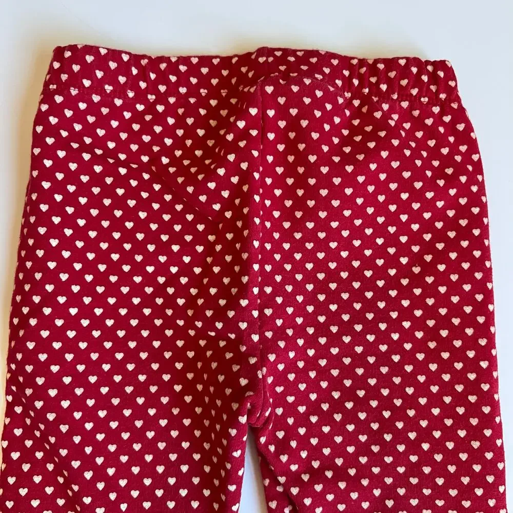 Baby Gap Red Heart Leggings
